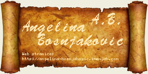 Angelina Bošnjaković vizit kartica